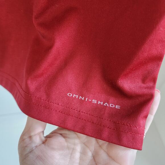 Columbia PFG Alabama Crimson Tide Short Sleeve Shirt Kids Youth Medium (10/12) - Picture 6 of 9